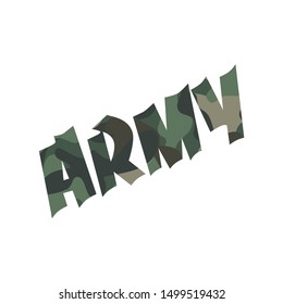 Army text abstract military vector design.
