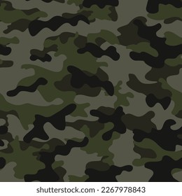 
Army texture camo, khaki pattern, vector modern military background. Disguise.