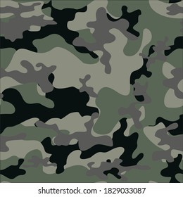 
Textura del ejército camuflaje fondo del bosque ilustración vector patrón moderno.