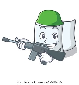 Army tissue character cartoon style