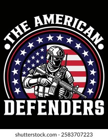 Army T-Shirt Design vector illustration