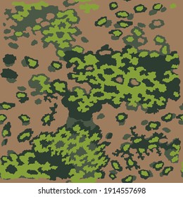 Army Uniform Camouflage Oak Pattern