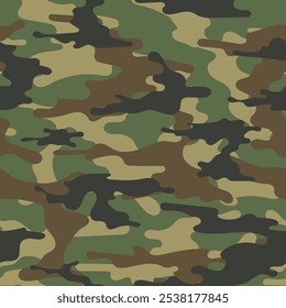 impressão de camuflagem vetorial do exército, padrão sem costura para bandana de vestuário ou impressão.