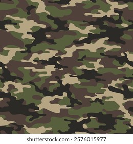 army vector camouflage print, seamless pattern for clothing headband or print.