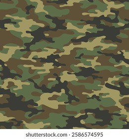 army vector camouflage print, seamless pattern for clothing headband or print.