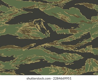 
Army vector camouflage texture, seamless trendy pattern, military background. Green brown print.