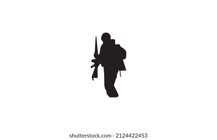 army vector design illustration black and white
