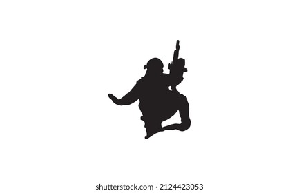 army vector design illustration black and white