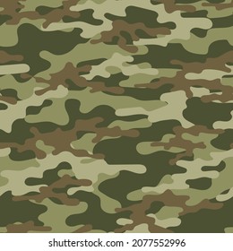 army vector green camouflage print, seamless pattern for clothing headband or print.