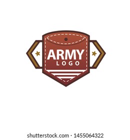 Army vector logo. Mititary sport logotype