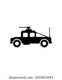 army vehicle icon, vector best flat icon.