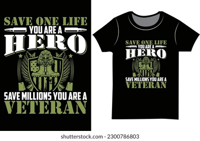 Army Veteran t shirt Design, Army vector graphics shirt.
