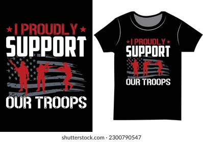 Army Veteran t shirt design. USA flag vector graphic shirt.
