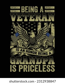 army veteran t-shirt design, illustration, typography, freedom, national,