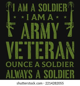 Army veterans tshirt design vector design 