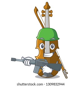 Army violin in the a character shape