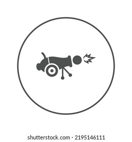 Army weapon cannon icon | Circle version icon |