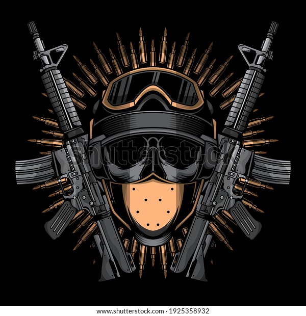 army weapon logo, vector EPS\
10