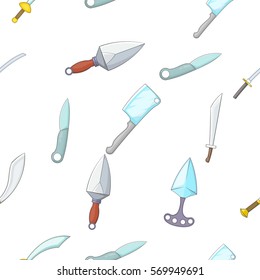 Army weapons pattern. Cartoon illustration of army weapons vector pattern for web