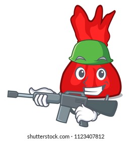 Army wrapper candy character cartoon