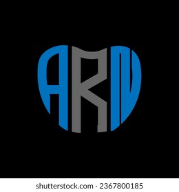 ARN letter logo creative design. ARN unique design.

