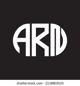 ARN letter logo design on black background. ARN 
creative initials letter logo concept. ARN letter design.
