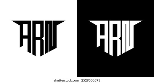 ARN letter logo design with white background in illustrator, vector logo modern alphabet font overlap style, calligraphy designs for logo, Poster, Invitation, etc.