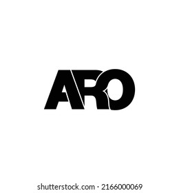 ARO letter monogram logo design vector