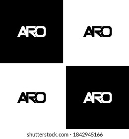 aro letter original monogram logo design