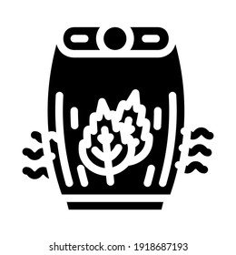 aroma agrega un vector de icono de glifo filtro de aire. aroma agrega señal de filtro de aire. símbolo de contorno aislado ilustración negra