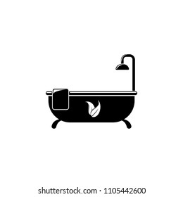 aroma bath illustration. Element of travel illustration for mobile concept and web apps. Thin line aroma bath illustration can be used for web and mobile on white background