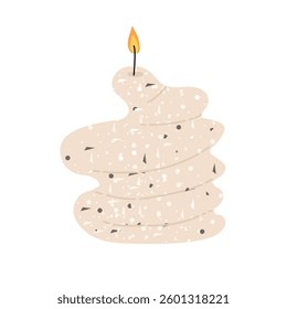 Aroma candle. Beeswax, paraffin, soy, coconut wax candles. Decorative wax spice candles for relax and spa. Zero waste eco gifts Poster invitation flyer banner