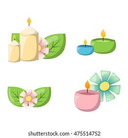 Aroma candle isolated