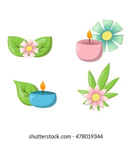 Aroma candle isolated