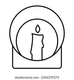 Icono vector de negrita de contorno de la vara de Aroma que se puede modificar o editar fácilmente 