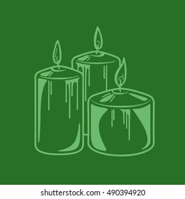 Aroma candle for spa aromatherapy