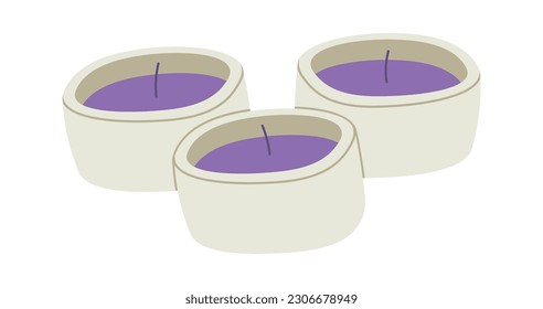 Aroma Candles Illustration Vector Illustration