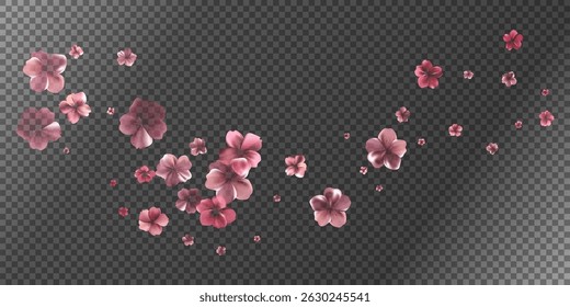 Aroma Cherry blossoms flow. Delicate transparent flowers bg. Tender spring background for gift wrapping or cards for womens day, Valentines Day, birthday or wedding. Vector illustration. EPS 10.
