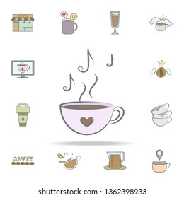 aroma of coffee notes icon. coffee icons universal set for web and mobile