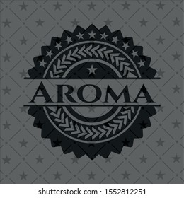 Aroma dark emblem. Retro. Vector Illustration. Detailed.