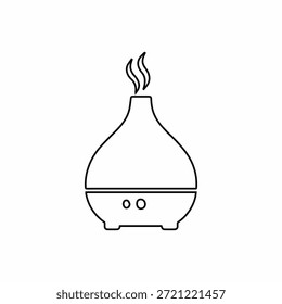Aroma diffuser outline essential oil humidifier