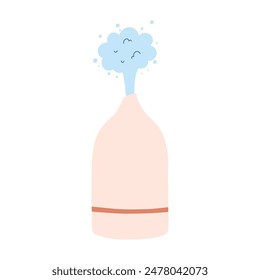 Aroma diffuser vector flat illustration isolated on a white background.