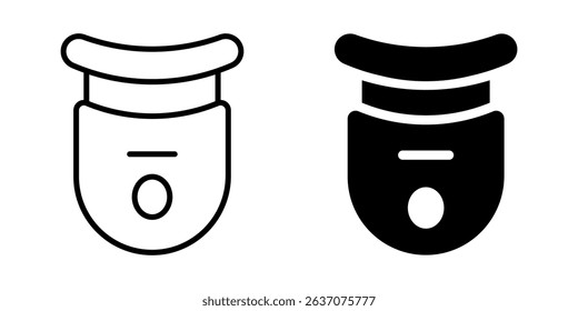 Aroma diffuser or wax warmer. Line and silhouette style.