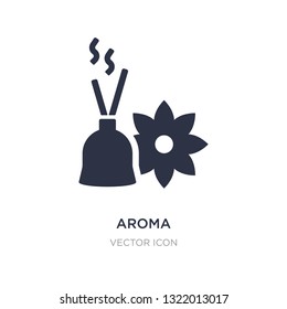 aroma icon on white background. Simple element illustration from Beauty concept. aroma sign icon symbol design.