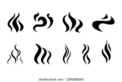 Aroma icon. Set of Smells icons. Smoke. Hot, vector icon collection. Vector illustration, web design element for website or app