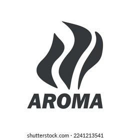 Aroma-Symbol-Set. Rauchvektorgrafik