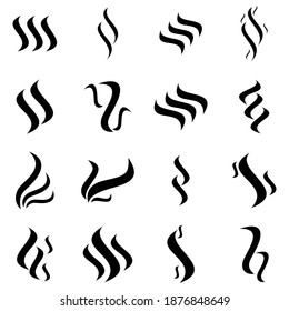 aroma icon set vector symbol