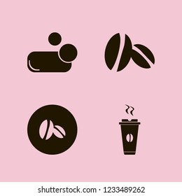 aroma icon. aroma vector icons set coffee beans, hot coffee and soap