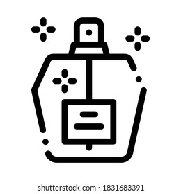 Duftgeruch Parfume Symbol Vektorgrafik. Duftgeruch Parfume Zeichen. einzelne Kontursymbolgrafik