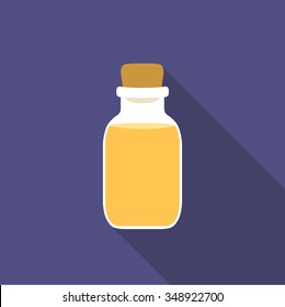 aroma oil bottle icon. vector illustration